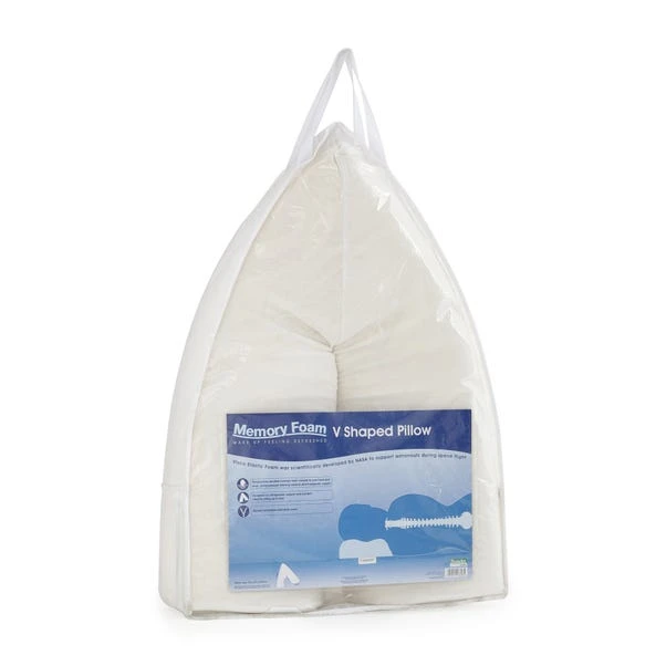 Dunelm Memory Foam V-Shaped Firm-Support Pillow 6 Dunelm Memory Foam V-Shaped Firm-Support Pillow - Image 4