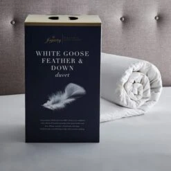 Fogarty White Goose Feather And Down 13.5 Tog Duvet -Bed Linings Store 1000034550 alt01