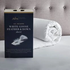 Fogarty White Goose Feather And Down All Seasons 13.5 Tog Duvet 8 Fogarty White Goose Feather And Down All Seasons 13.5 Tog Duvet -Bed Linings Store 1000034552 alt01
