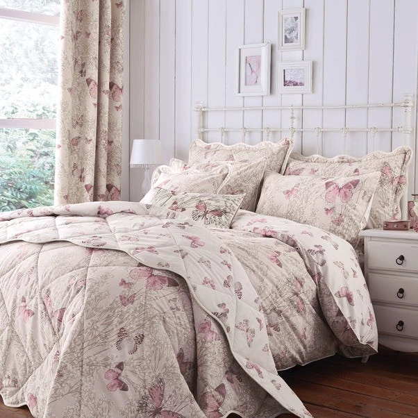 Dunelm Botanica Butterfly Blush Bedspread 5 Dunelm Botanica Butterfly Blush Bedspread - Image 3