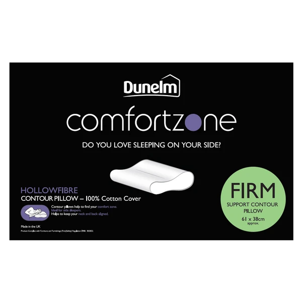 Dunelm Comfortzone Contour Pillow 8 Dunelm Comfortzone Contour Pillow - Image 6