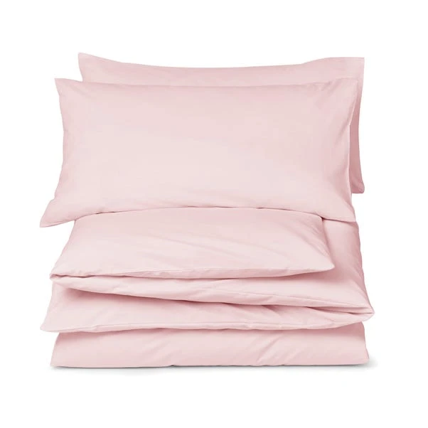 Dunelm Non Iron Plain Dye Dusky Pink Standard Pillowcase Pair 4 Dunelm Non Iron Plain Dye Dusky Pink Standard Pillowcase Pair - Image 2