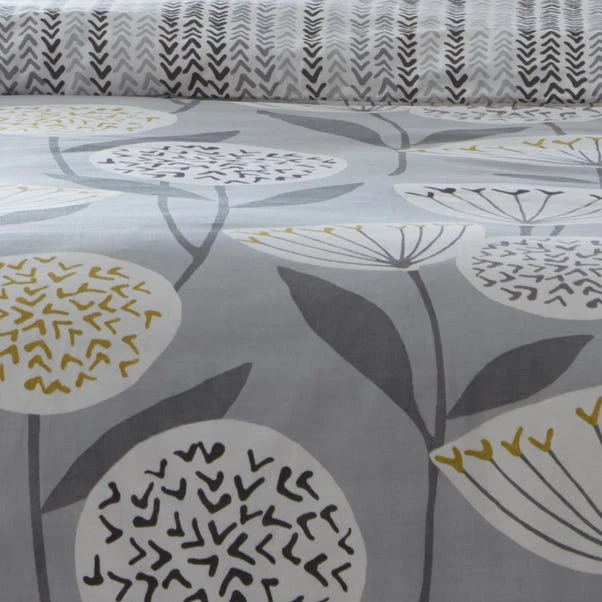 Elements Emmott Reversible Grey Duvet Cover And Pillowcase Set 4 Elements Emmott Reversible Grey Duvet Cover And Pillowcase Set - Image 2