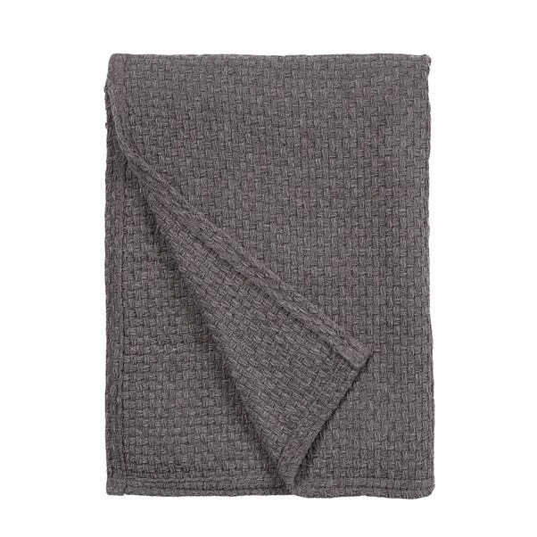 Dunelm Chenille Basketweave 130cm X 180cm Throw 4 Dunelm Chenille Basketweave 130cm X 180cm Throw - Image 2