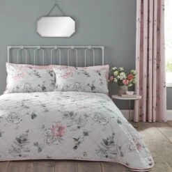 Dunelm Heavenly Hummingbird Blush Bedspread 12 Dunelm Heavenly Hummingbird Blush Bedspread -Bed Linings Store 1000140274 alt04