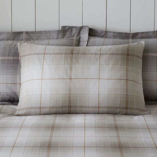 Dunelm Albie Natural Reversible Check Duvet Cover And Pillowcase Set 7 Dunelm Albie Natural Reversible Check Duvet Cover And Pillowcase Set - Image 5
