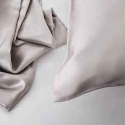 Dorma Silver Silk Pillowcase 12 Dorma Silver Silk Pillowcase -Bed Linings Store 1000161522 alt02