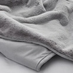 Dorma Purity Faux Fur Grey Bedspread 9 Dorma Purity Faux Fur Grey Bedspread -Bed Linings Store 1000167075 alt03