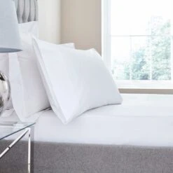 Dorma Egyptian Cotton 400 Thread Count Percale Standard Pillowcase 5 Dorma Egyptian Cotton 400 Thread Count Percale Standard Pillowcase -Bed Linings Store 1000167687 alt01