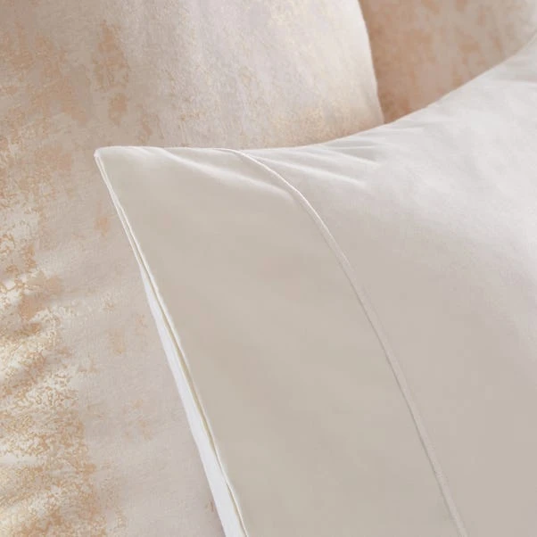 Dorma Egyptian Cotton Sateen 1000 Thread Count White Standard Pillowcase 4 Dorma Egyptian Cotton Sateen 1000 Thread Count White Standard Pillowcase - Image 2