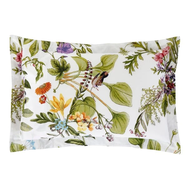 Dunelm Paradise Birds Green Oxford Pillowcase 4 Dunelm Paradise Birds Green Oxford Pillowcase - Image 2