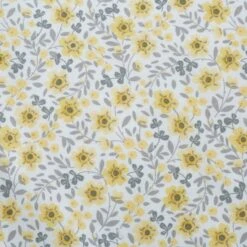 Dunelm Bessie Ditsy Floral Ochre 100% Cotton Reversible Duvet Cover And Pillowcase Set -Bed Linings Store 1000185707 alt04