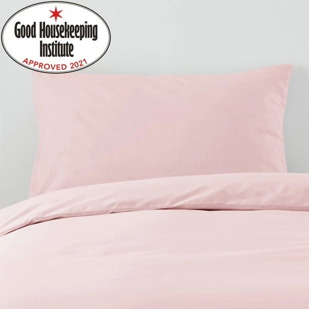 Dunelm Non Iron Plain Dye Dusky Pink Standard Pillowcase Pair 3 Dunelm Non Iron Plain Dye Dusky Pink Standard Pillowcase Pair