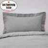 Dunelm Non Iron Plain Dye Slate Oxford Pillowcase