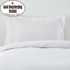Dunelm Non Iron Plain Dye White Oxford Pillowcase