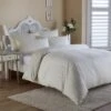 Dunelm Crochet Jacquard Cream Duvet Cover