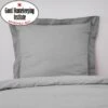 Dunelm Non Iron Plain Dye Slate Continental Square Pillowcase 1 Dunelm Non Iron Plain Dye Slate Continental Square Pillowcase -Bed Linings Store 30241284