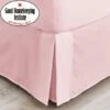 Dunelm Non Iron Plain Dye Dusky Pink Valance -Bed Linings Store 30241309