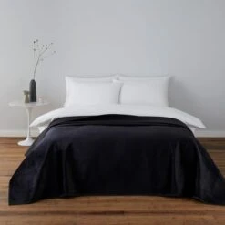 Dunelm Kayla Black Bedspread