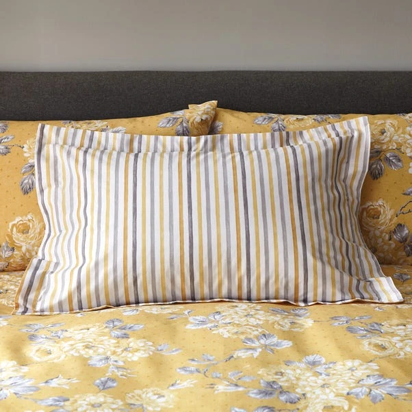 Dunelm Ashbourne Ochre Oxford Pillowcase 3 Dunelm Ashbourne Ochre Oxford Pillowcase