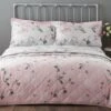 Dunelm Heavenly Hummingbird Blush Bedspread