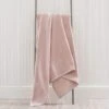 Dunelm Thermosoft Semi Plain Blush Throw -Bed Linings Store 30655770