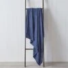 Dunelm Chenille Denim Blue 200cm X 200cm Throw