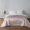 Dunelm Nancy Pink Satin Quilted Bedspread