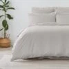 Dunelm Non Iron Plain Dye Silver Duvet Cover