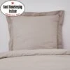 Dunelm Non Iron Plain Dye Natural Continental Pillowcase