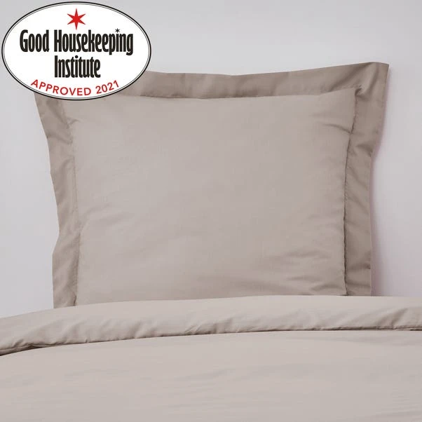 Dunelm Non Iron Plain Dye Natural Continental Pillowcase 3 Dunelm Non Iron Plain Dye Natural Continental Pillowcase