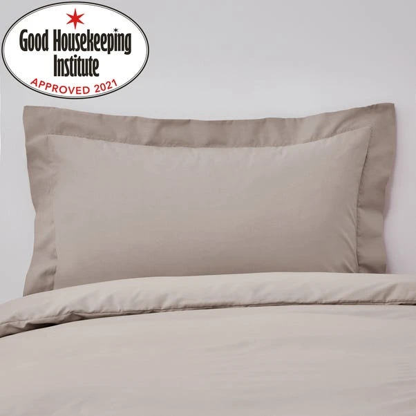 Dunelm Non Iron Plain Dye Natural Oxford Pillowcase 3 Dunelm Non Iron Plain Dye Natural Oxford Pillowcase