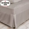 Dunelm Non Iron Plain Dye Natural Fitted Valance 1 Dunelm Non Iron Plain Dye Natural Fitted Valance -Bed Linings Store 30677275