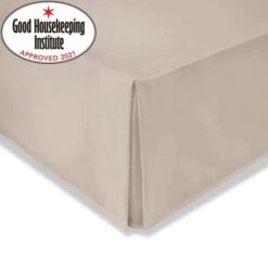 Dunelm Non Iron Plain Dye Natural Valance