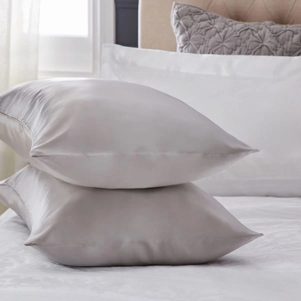 Dorma Silver Silk Pillowcase 3 Dorma Silver Silk Pillowcase