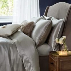 Dorma Silver Silk Pillowcase 10 Dorma Silver Silk Pillowcase -Bed Linings Store 30679388 alt02