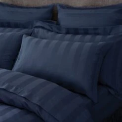 Hotel Cotton 230 Thread Count Stripe Standard Pillowcase Pair