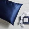 Dorma Navy Silk Pillowcase 2 Dorma Navy Silk Pillowcase -Bed Linings Store 30711537