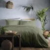 Appletree Cassia Khaki 100% Cotton Duvet Cover And Pillowcase Set