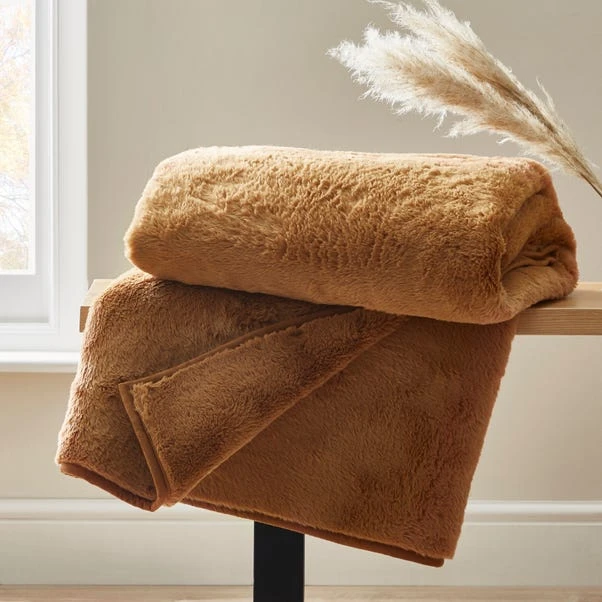 Dunelm Aspen Camel Throw 3 Dunelm Aspen Camel Throw