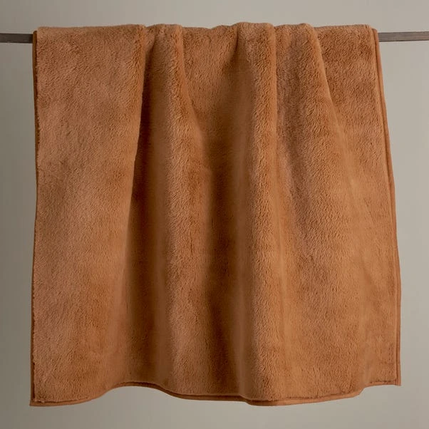 Dunelm Aspen Camel Throw 4 Dunelm Aspen Camel Throw - Image 2