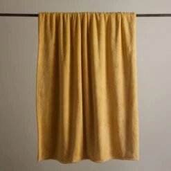 Dunelm Seriously Soft Ochre Throw 8 Dunelm Seriously Soft Ochre Throw -Bed Linings Store 30725681 alt01