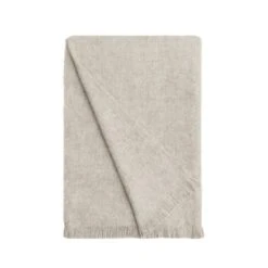 Dunelm Brushed Grey Woven Throw -Bed Linings Store 30725723 alt04