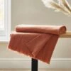 Dunelm Brushed Orange Woven Throw 1 Dunelm Brushed Orange Woven Throw -Bed Linings Store 30725724