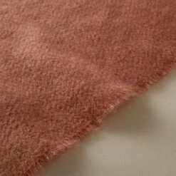 Dunelm Brushed Orange Woven Throw -Bed Linings Store 30725724 alt03