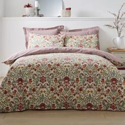 Dunelm Ruskin Red 100% Cotton Oxford Pillowcase -Bed Linings Store 30726090 alt02