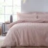 Dunelm Parisa Geometric Blush Duvet Cover And Pillowcase Set