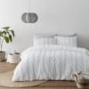 Dunelm Ezra White Tufted Luxe 100% Cotton Duvet Cover And Pillowcase Set 1 Dunelm Ezra White Tufted Luxe 100% Cotton Duvet Cover And Pillowcase Set -Bed Linings Store 30726901