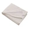 Dunelm White Crushed Velour Throw