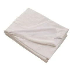 Dunelm White Crushed Velour Throw